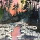 Sunset Pond Watercolor by Frederica Marshall