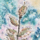 Milkweed - Watercolor Batik Painting by Frederica Marshall