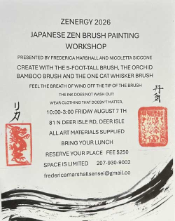 Zenergy 2026 - Japanese Zen Brush Painting Workshop with Frederica Marshall
